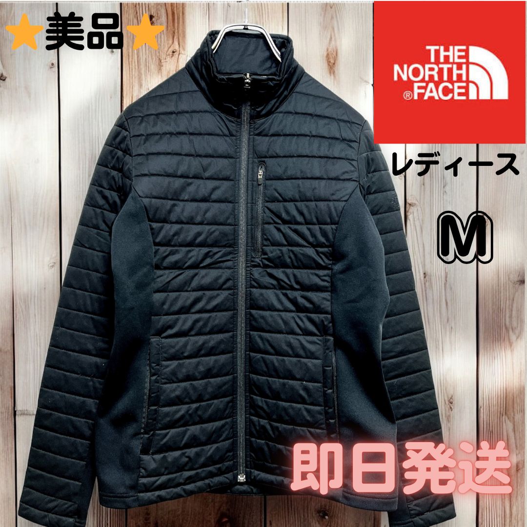 韓国 THE NORTH FACE レディース M 中綿ジャケット 黒 防寒 軽量 アウター インナーダウン