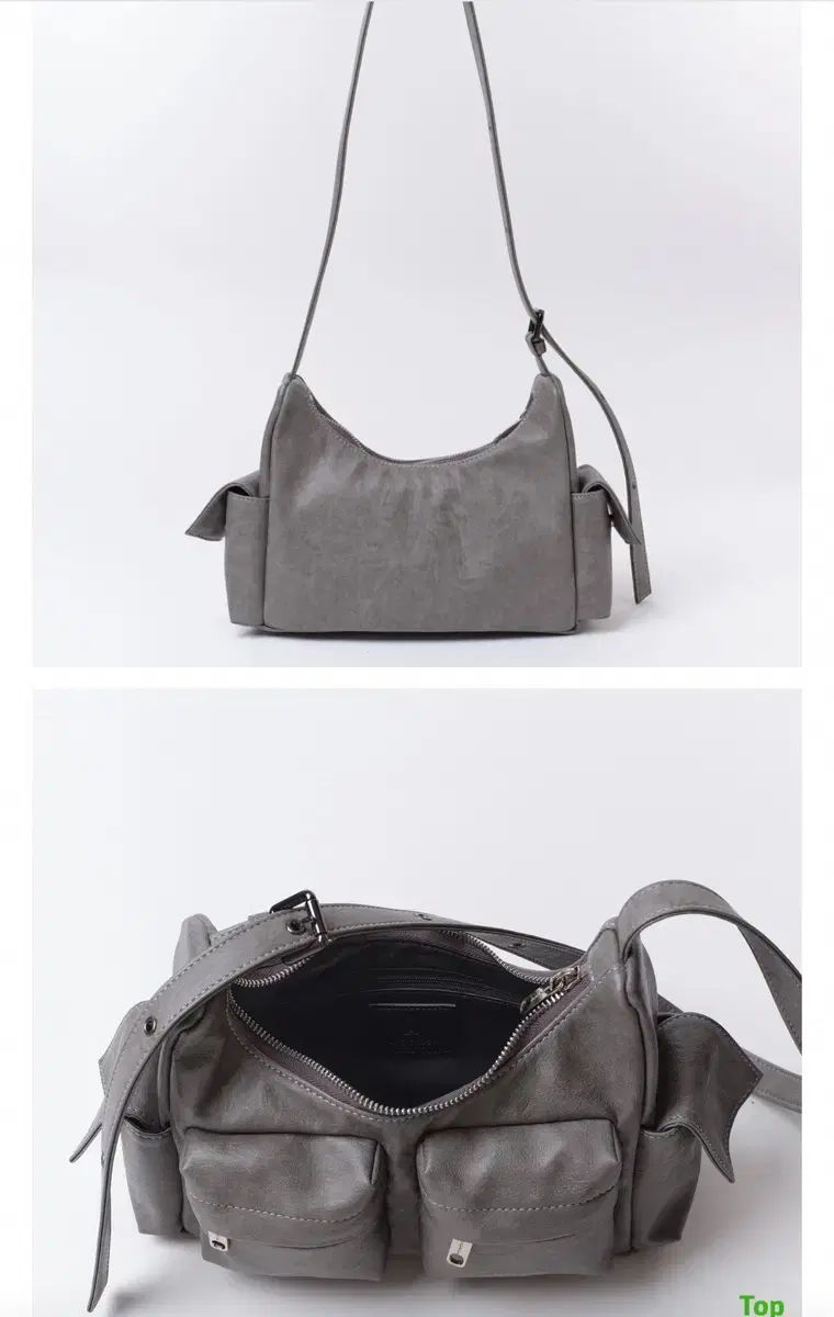 セイモオンド ポケット マグバッグ M ブラッシュド グレー ダストバッグ