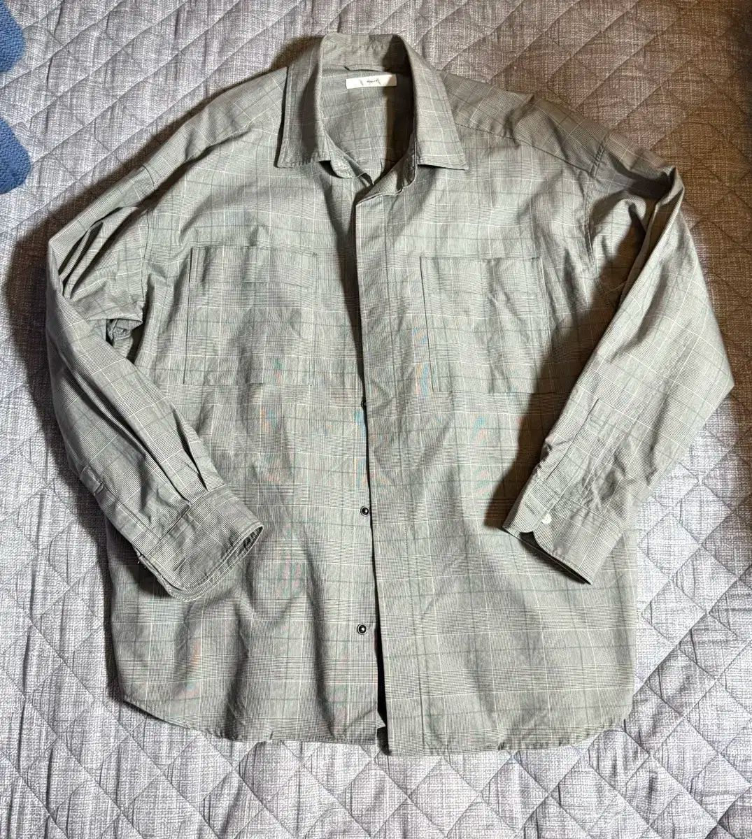 Beaker ビーカー ストライプ CHECK チェック Oxford オックスフォード シャツ ジャケット サイズ L