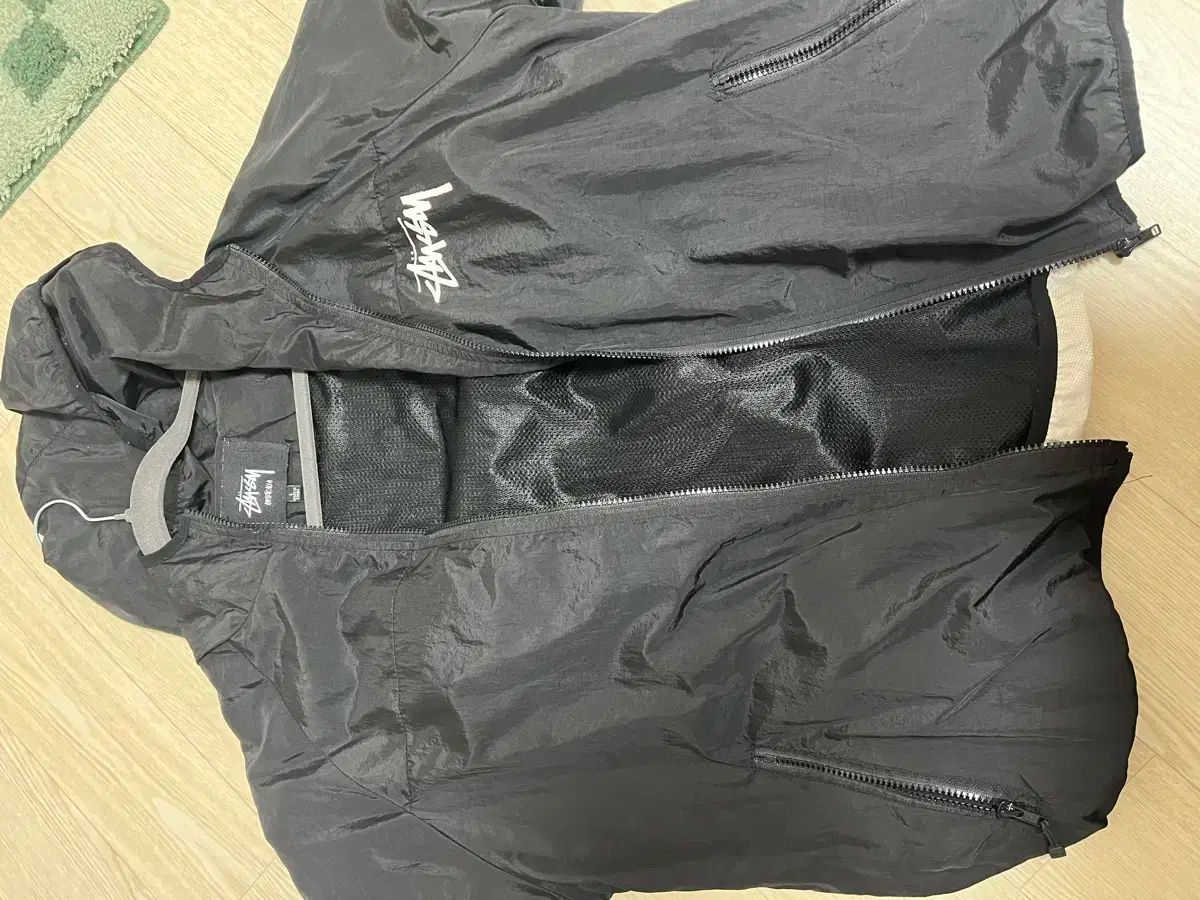 STUSSY ステューシー 8ボール フード ウィンドブレーカー ジャケット ブラック 白 GULLKHAN_COM