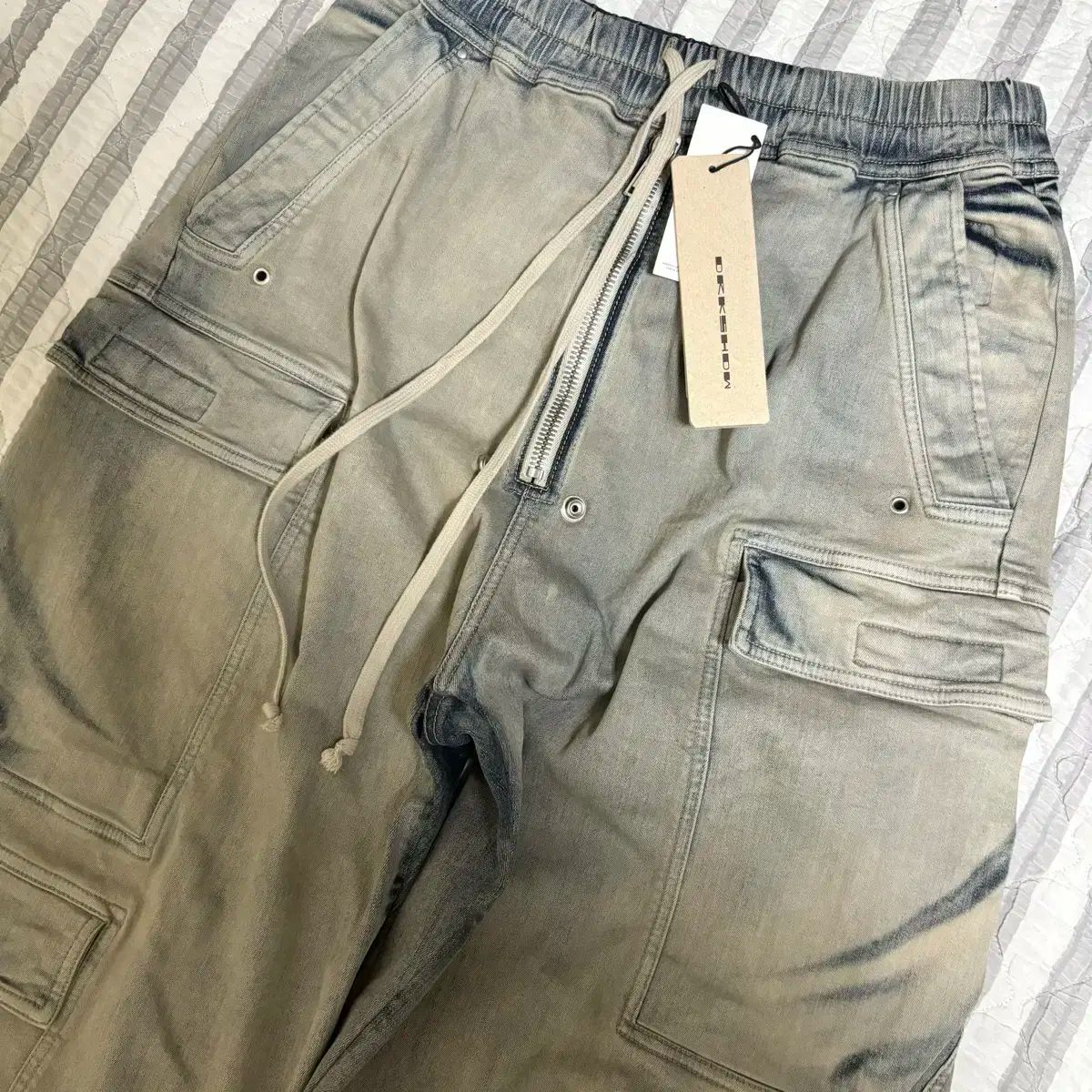 リックオウエンス ダブル カーゴ ジャンボ スカイ