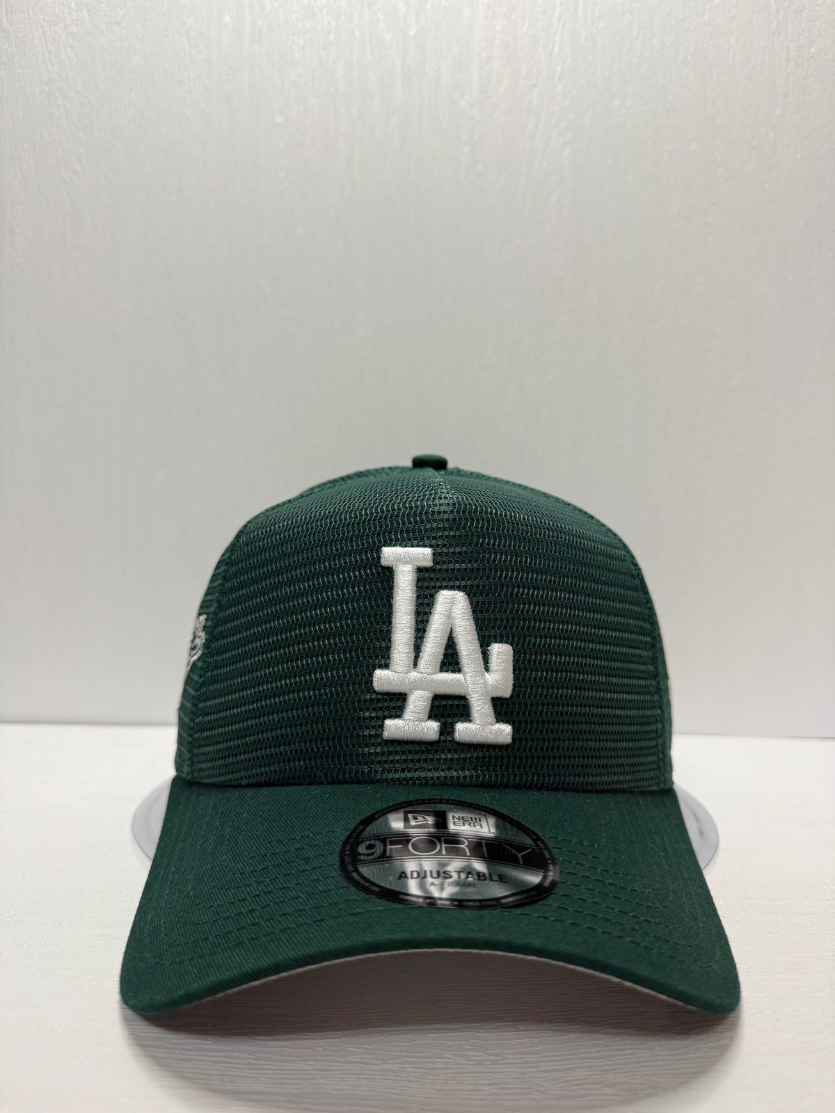 Newera ロサンゼルスドジャース ワールドシリーズ1988 9 forty A-FRAME スナップバックメッシュキャップ グリーン