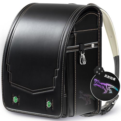 Margela ランドセル男の子 ダイナソー ティラノサウルス ボーイズ 通学用バッグ 人工皮革 虹色反射 大容量 A4フラットファイル対応 軽量 人気 お洒落 入学祝い品schoolbag randoseru ティラノサウルス 5361b288