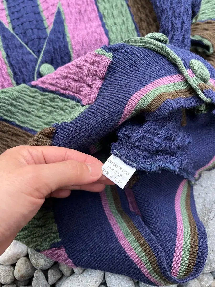 STRIPE ストライプニットカーディガン