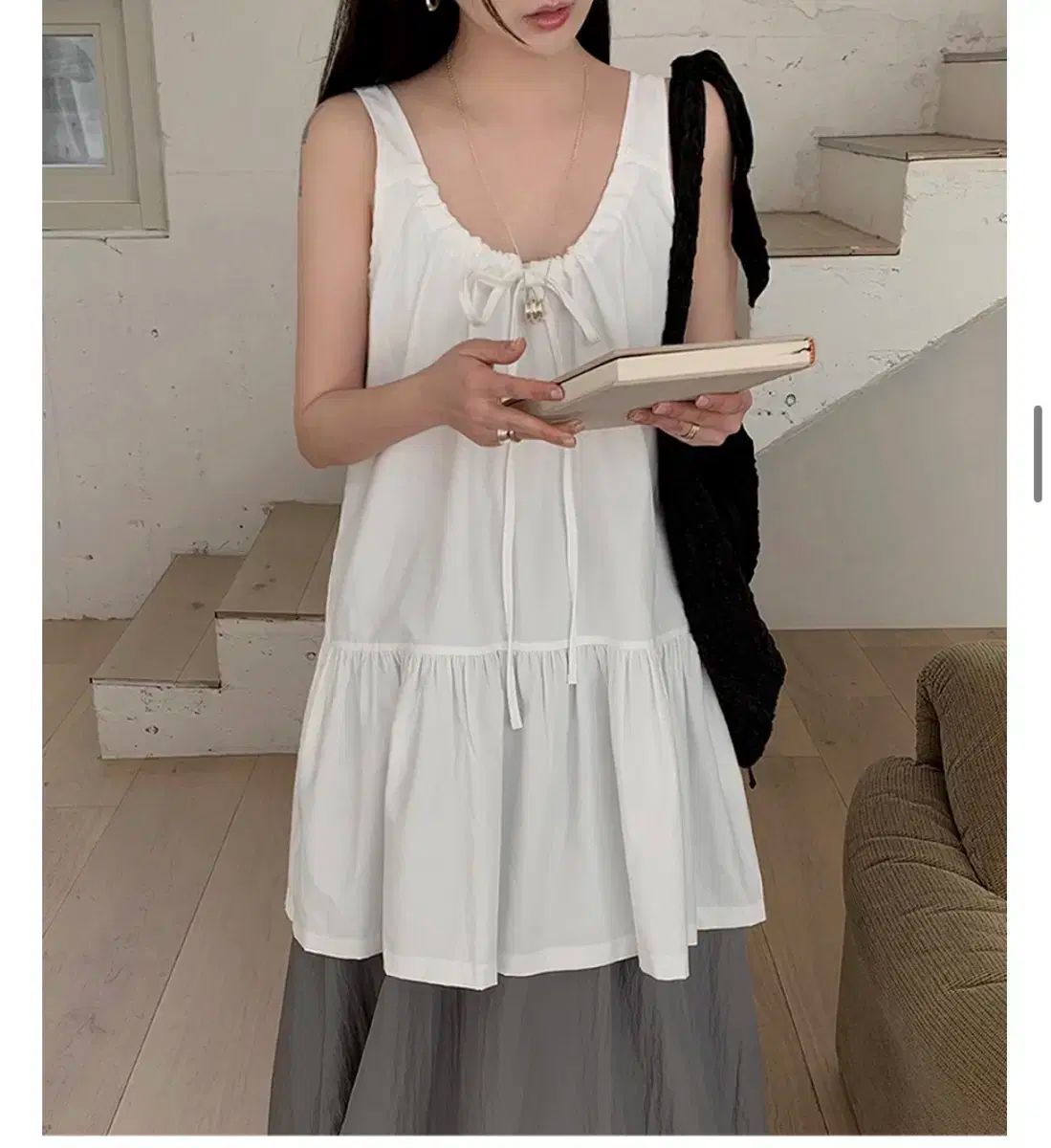 アlittleビット キャミソールワンピース バルーンスカート セット