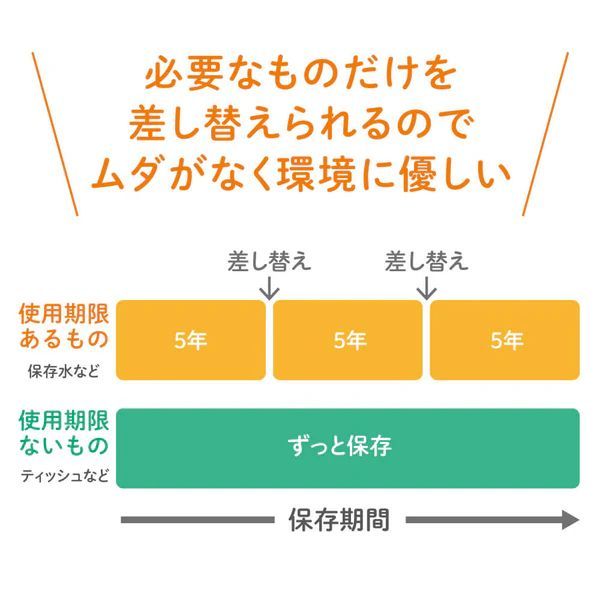 キングジム 差し替え式災害対策セット