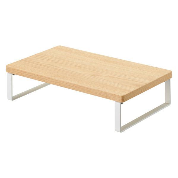 まとめ買い リヒトラブ MDF机上台スリム 340×200 ロータイプ ナチュラル A8004-35 ×3セット