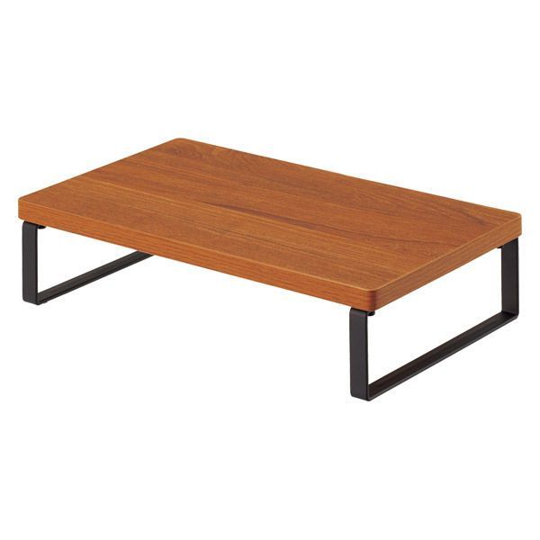 まとめ買い リヒトラブ MDF机上台スリム 340×200 ロータイプ ブラウン A8004-9 ×3セット