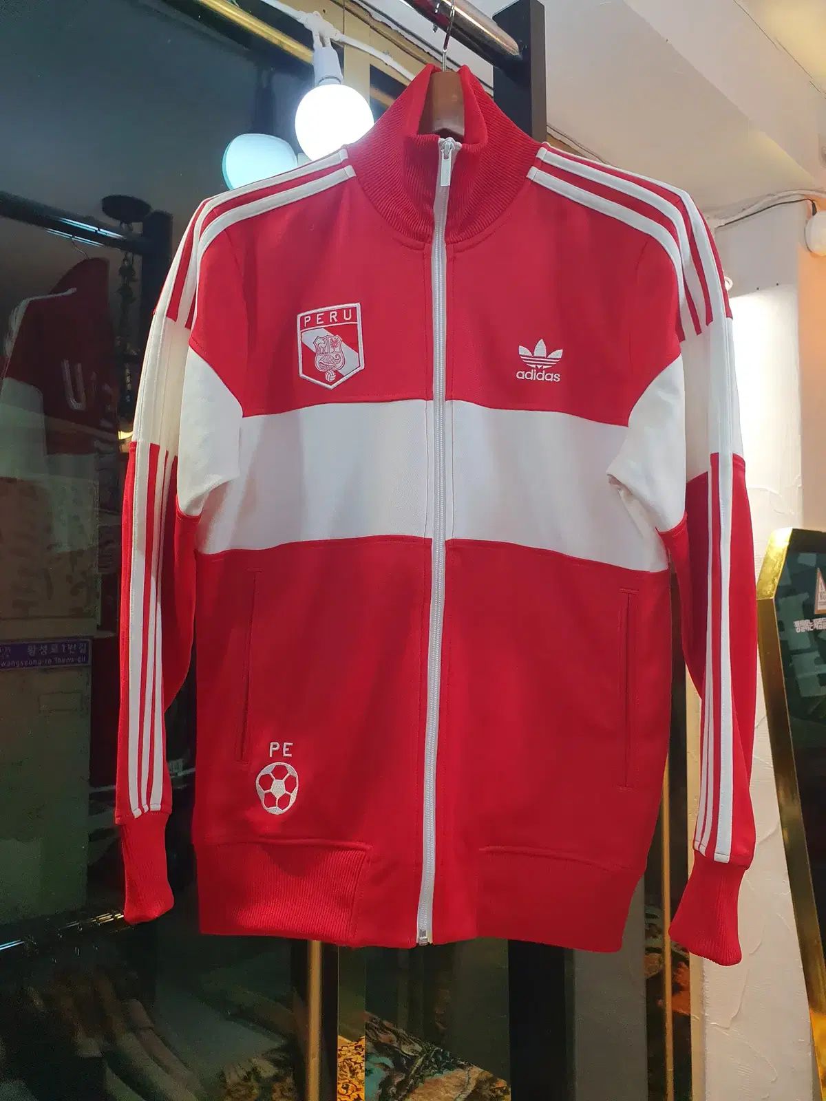 必須アイテム サイズ95 アディダス ペルー 刺繍 ファイヤーバード ジップアップ ジャージ トラックジャージ ジャケット KANDAIZUMI_COM