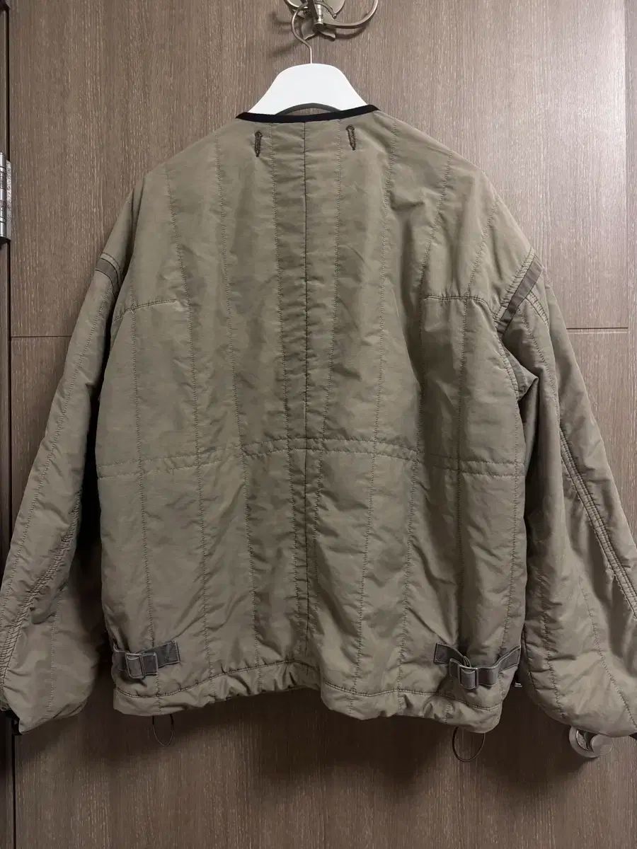 2 POLYTERU リバーシブル ライナー ジャケット ブラック - グレー ベージュ KANDAIZUMI_COM