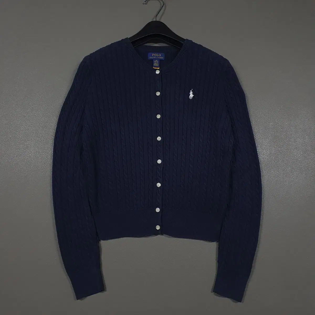 レディース ポロ ラルフローレン 新モデル 22 FW QR ポニー ケーブル編み カーディガン