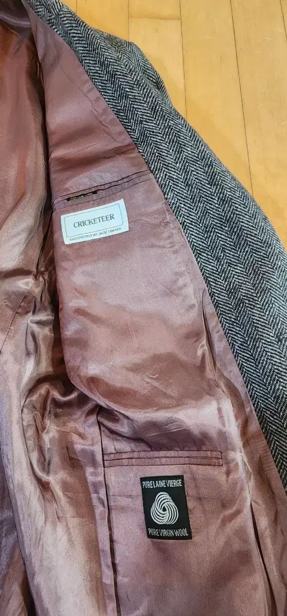 グレー ヘリンボーン ツイードジャケット XL KANDAIZUMI_COM