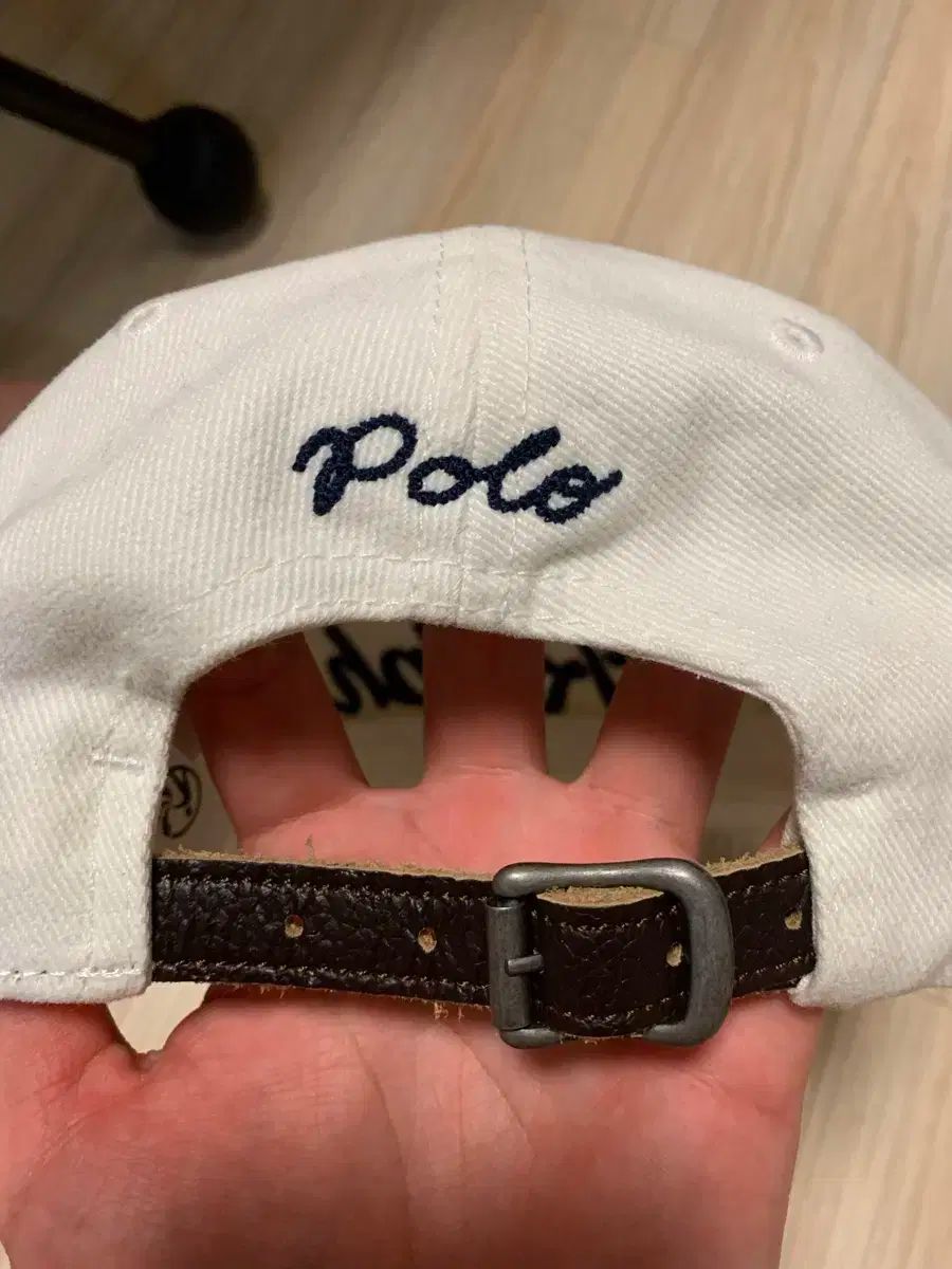 ポロ アプリケーションキャップ 白 タグない