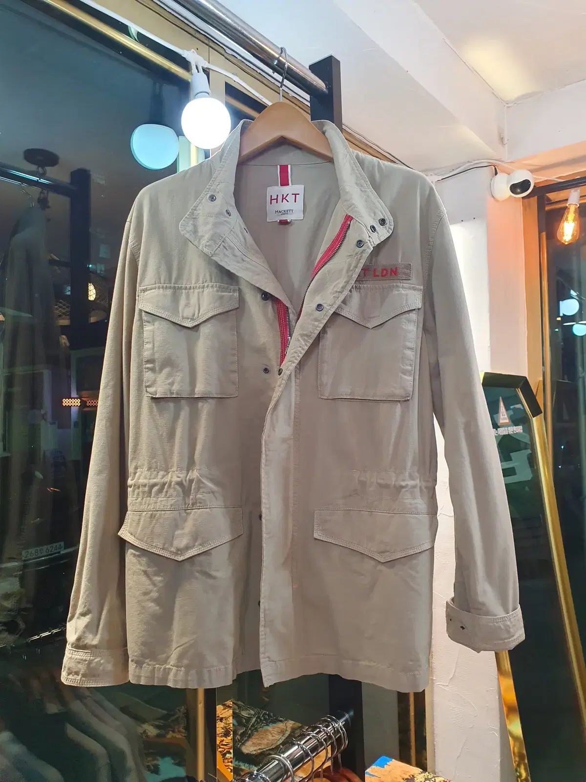 ヘッケト ベイジ サファリ マルチポケット ジャケット 実際サイズ XL