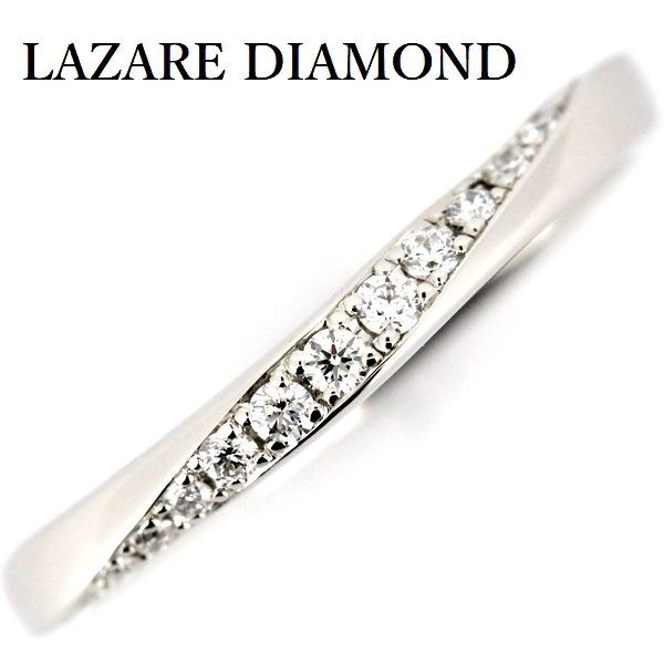 ラザール ダイヤモンド 0.09ct リング Pt950 9号