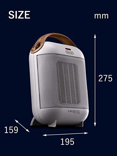 De Longhi デロンギ ファンヒーター カプスーラ HFX30C11-IW セラミックヒーター 足もと 手さき イタリアンデザイン コンパクト 薄型 ハイパワー 送風機能 取り外し フィルター ホワイト デロンギファミリー登録で5年保証 MARWIL-DEMENAGEMENTS_CH