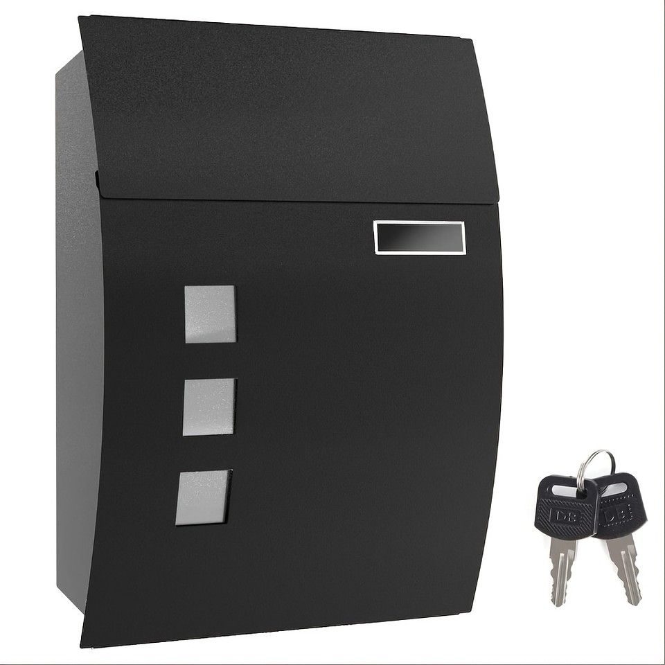 耐久性&防犯性 屋外用 壁掛け式 亜鉛メッキ メールボックス 鍵付き 郵便ポスト 投函口 取り出し口付き 郵便受け 新聞受け 玄関 エクステリア おしゃれ