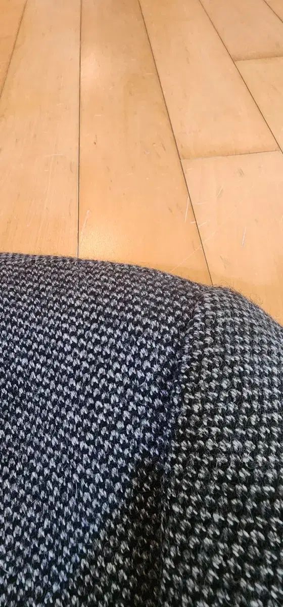 ダークグレイ アルパカ100 ウール ツイードジャケット XL KANDAIZUMI_COM