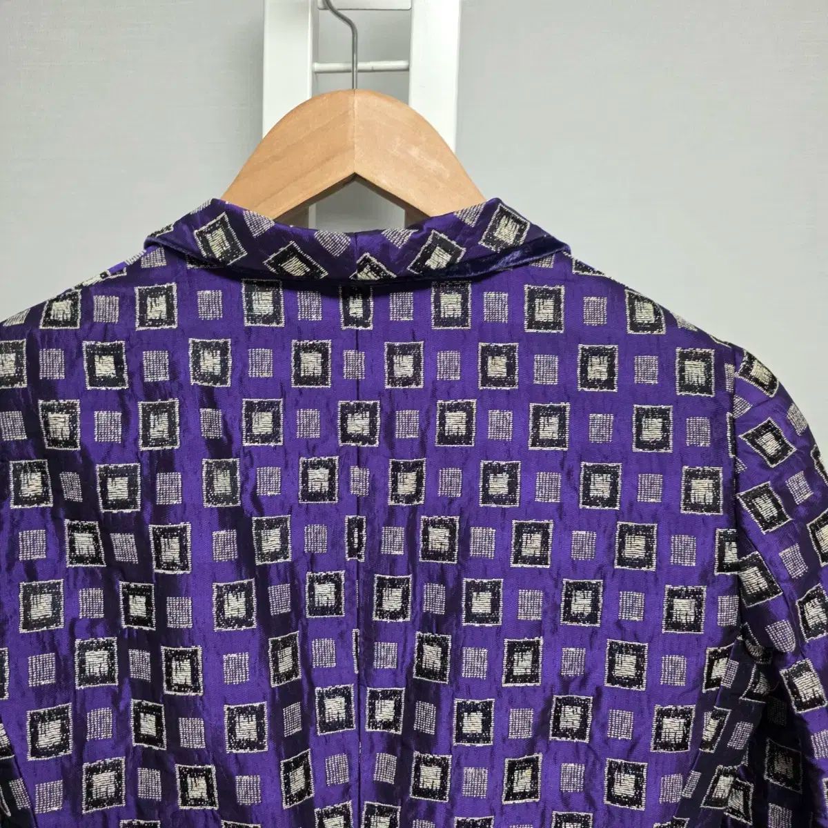 ARMANI アルマーニ コレツィオーニ 紫 パープル パータン ジャケット GULLKHAN_COM