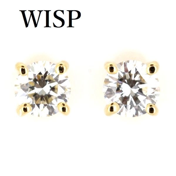 WISP ウィスプ ダイヤモンド ピアス 0.10ct×2 K18YG