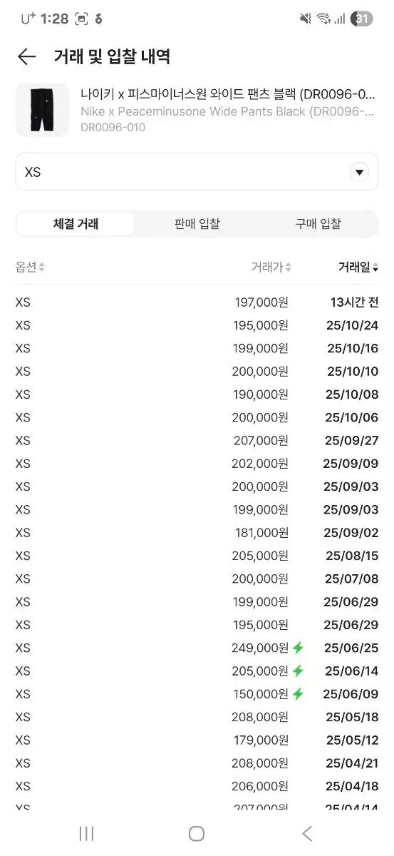  ナイキ ピースマイナスワン ワイド パンツ XS ジョガーパンツ スウェットパンツ パンツ