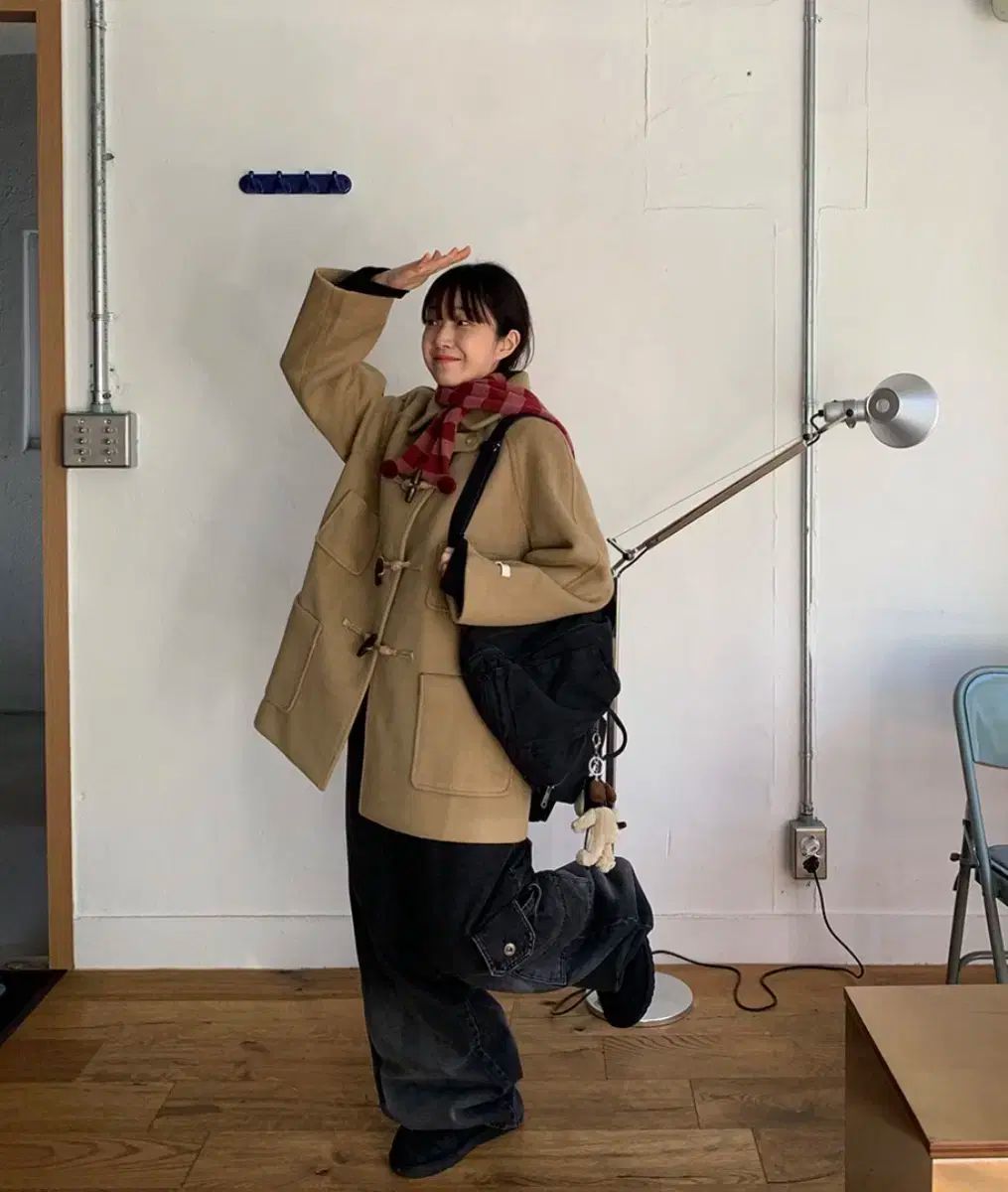 バオン ハンドメイド ダッフルコート ハーフコート キャメル