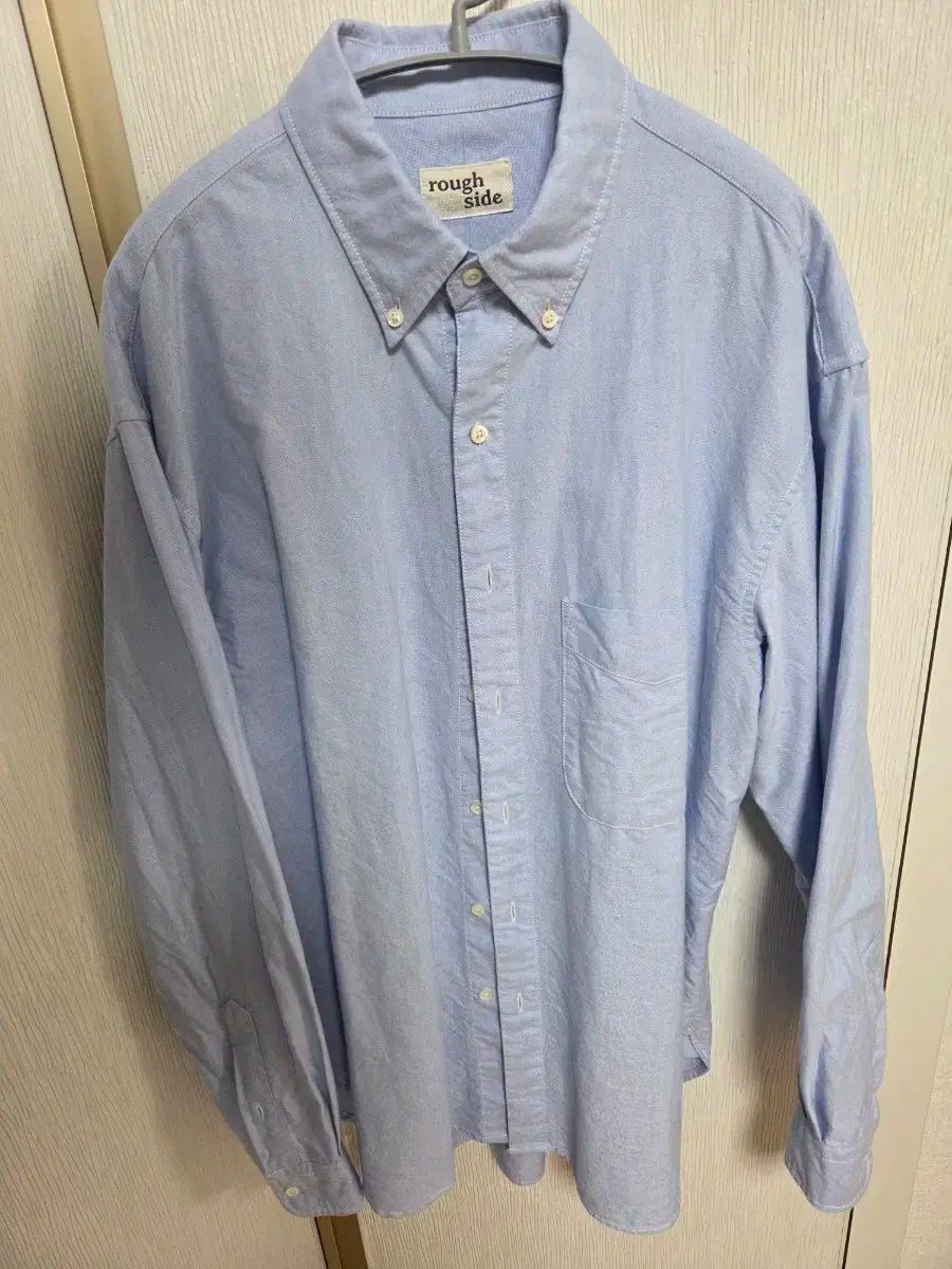 ROUGH SIDEシャーリングシャツ Oxfordスカイブルー 1