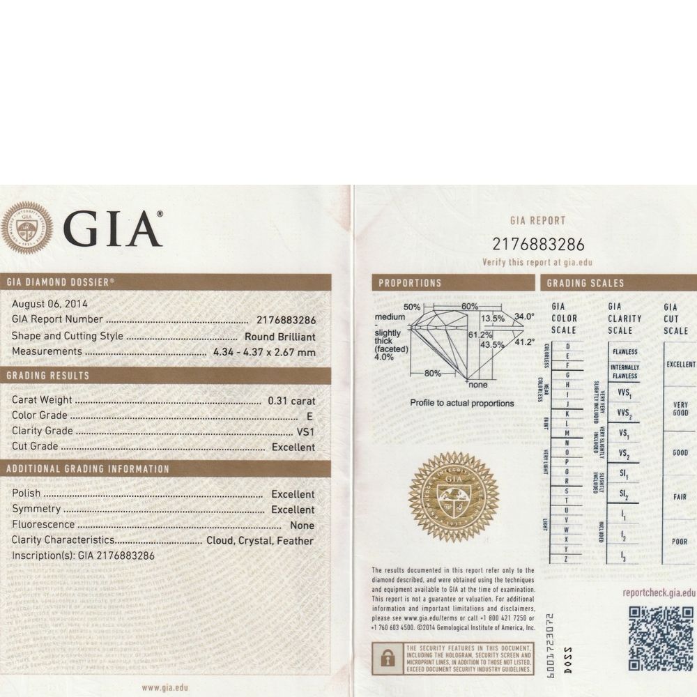 ダイヤモンド 0.31ct