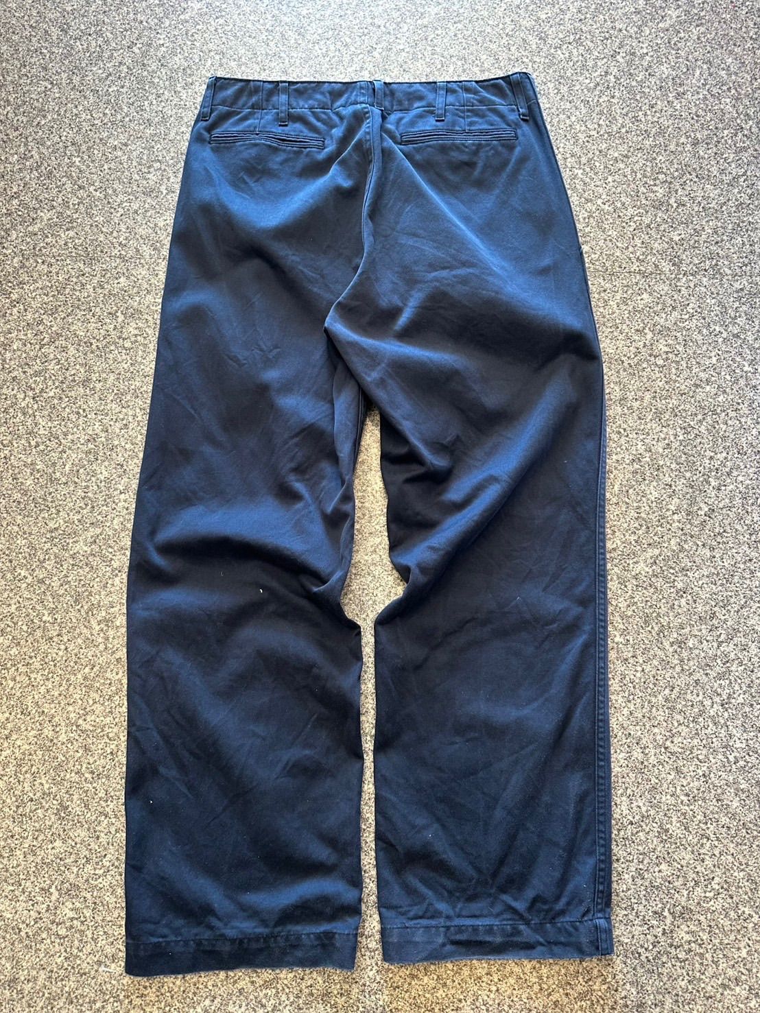 COMME des GARCONS HOMME AD 2012 ワイドチノパンツ ネイビー