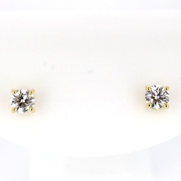 ダイヤモンド 0.181 0.185ct D-VVS1-EX ピアス K18YG