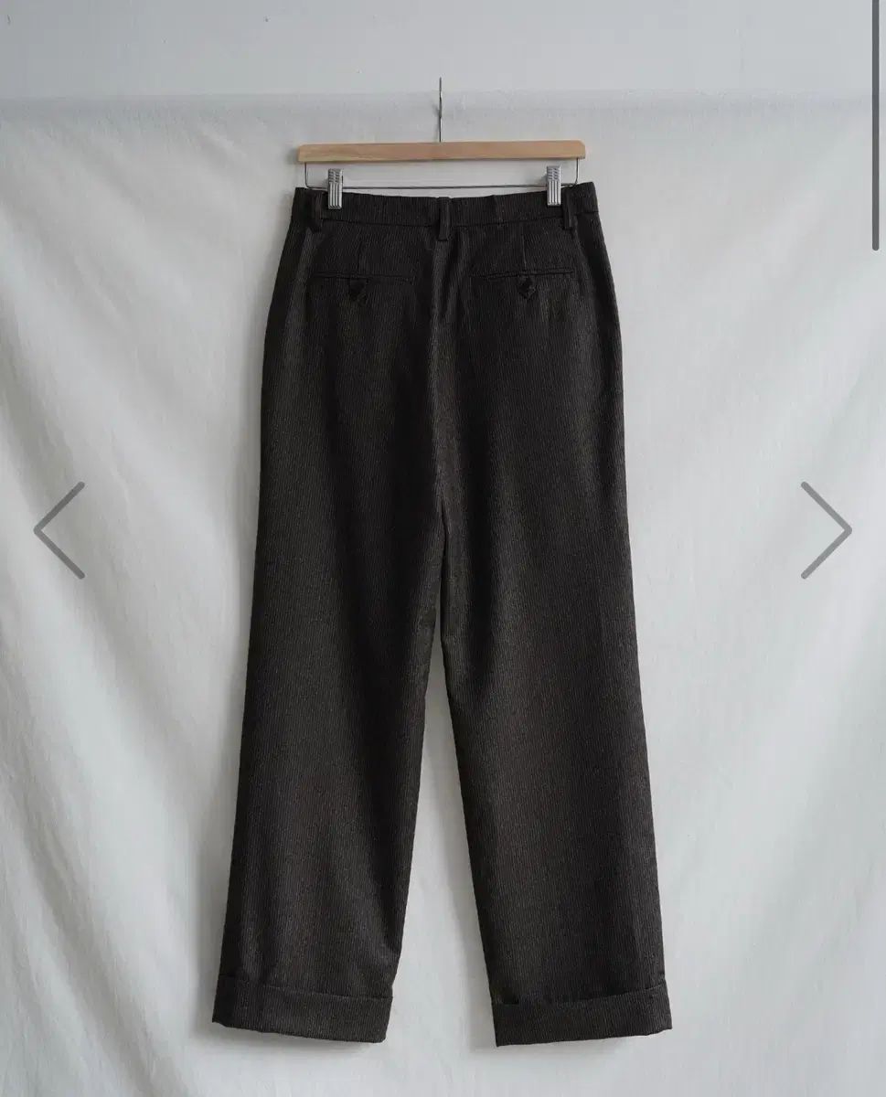 シーソルト ストライプ ウール パンツ 1