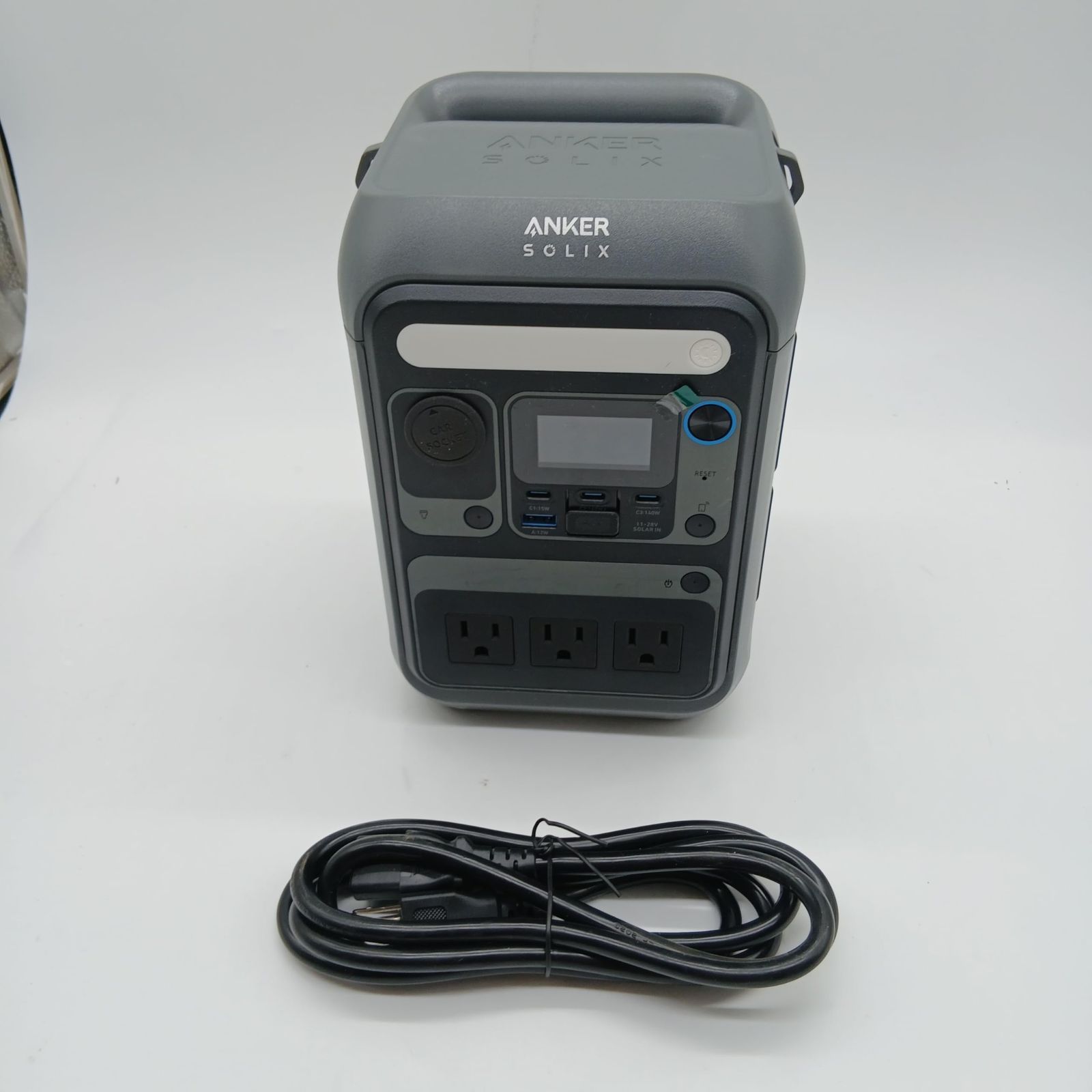 No.4196 Anker Solix C300 Portable Power Station ポータブル電源 288Wh 小型軽量 1.1時間満充電 高出力AC ストラップ付属 リン酸鉄 蓄電池 ポータブルバッテリー ソーラーパネル対応 キャンプ アウトドア