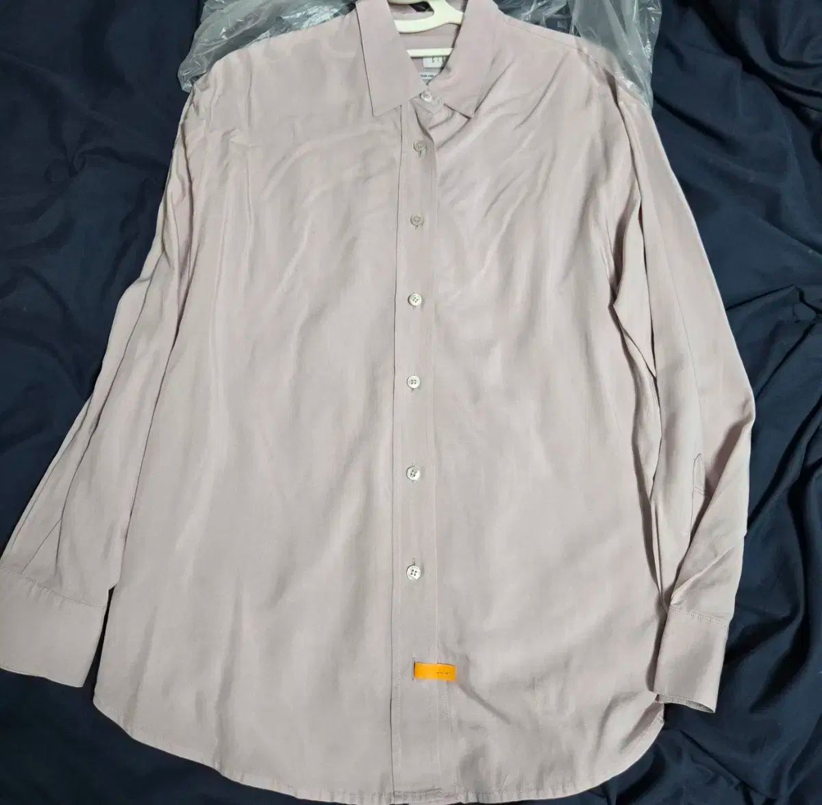  シエsieリールあんさんぶるスターズ シルクブレンドシャツライラックピンク 長袖 シャツ ブラウス