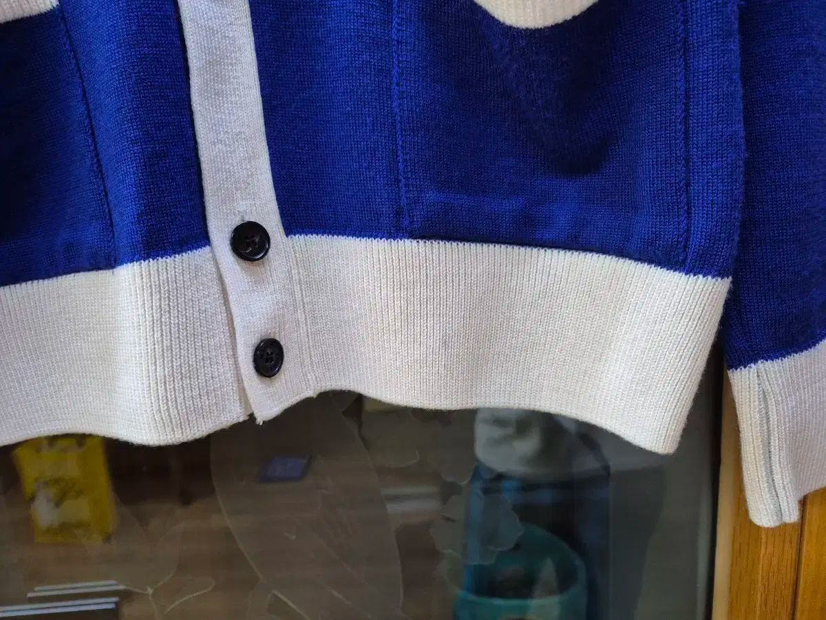 メゾンキツネ ブルー カーディガン Lサイズ