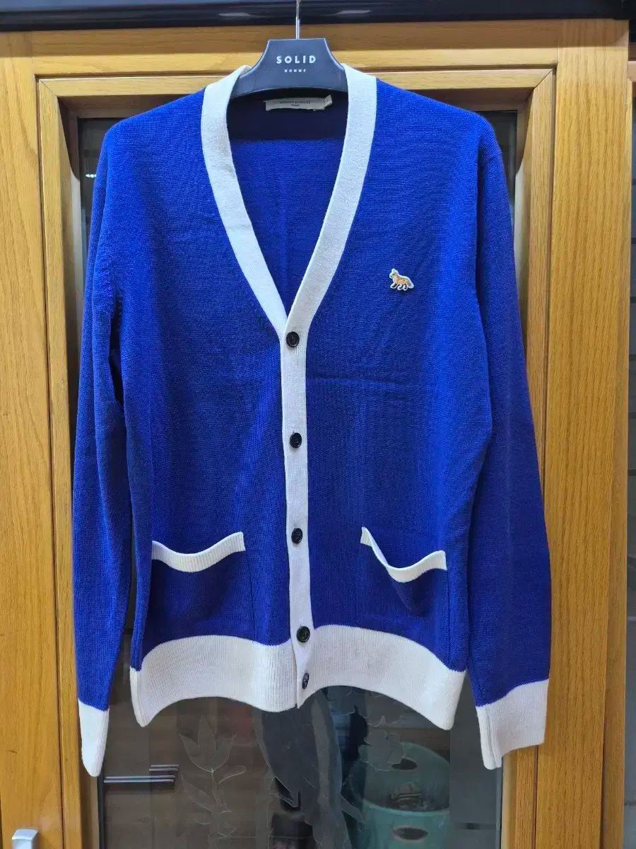 メゾンキツネ ブルー カーディガン Lサイズ