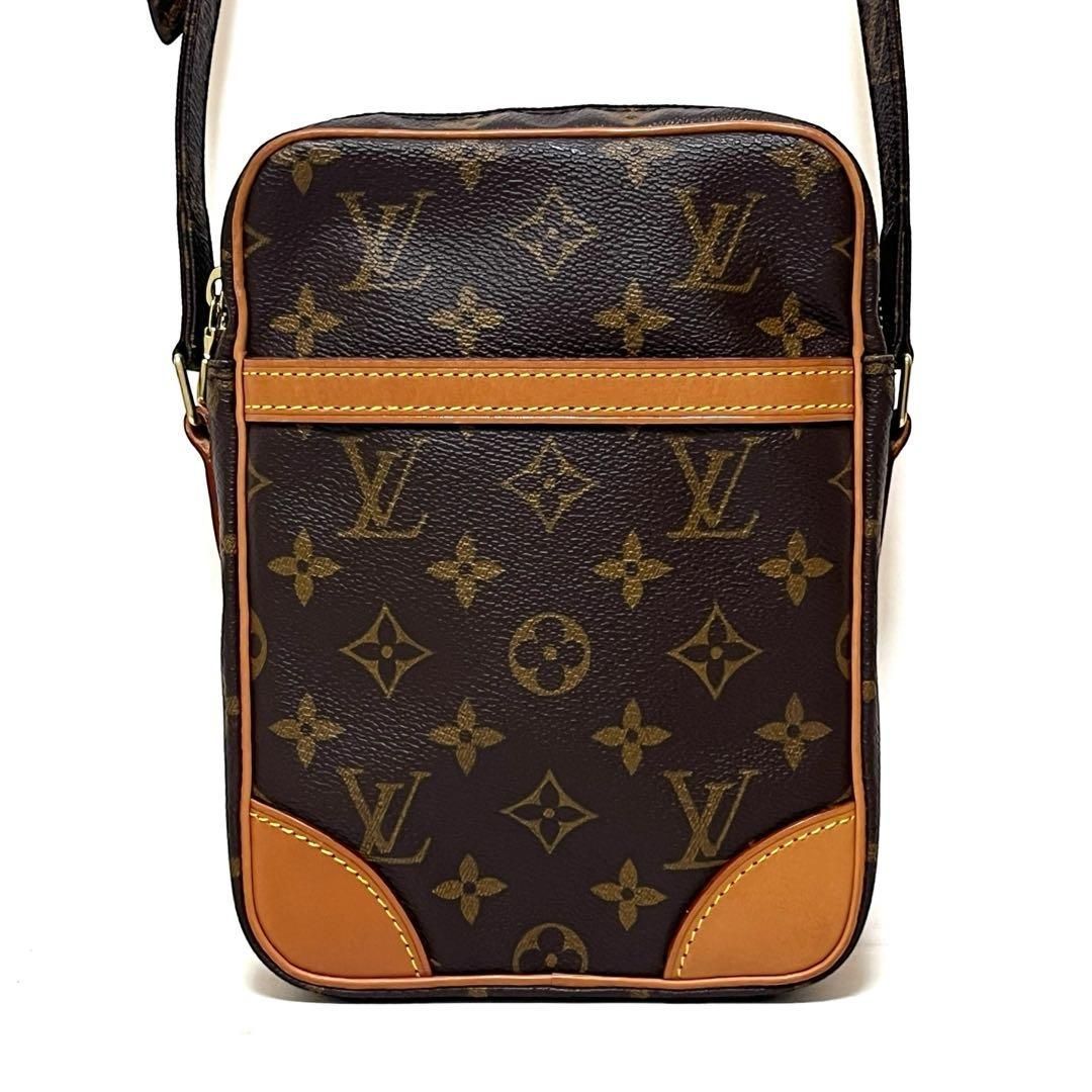 Louis Vuitton ルイヴィトン ダヌーブ ショルダーバッグ モノグラム ブラウン PVC M45266 ベタなし