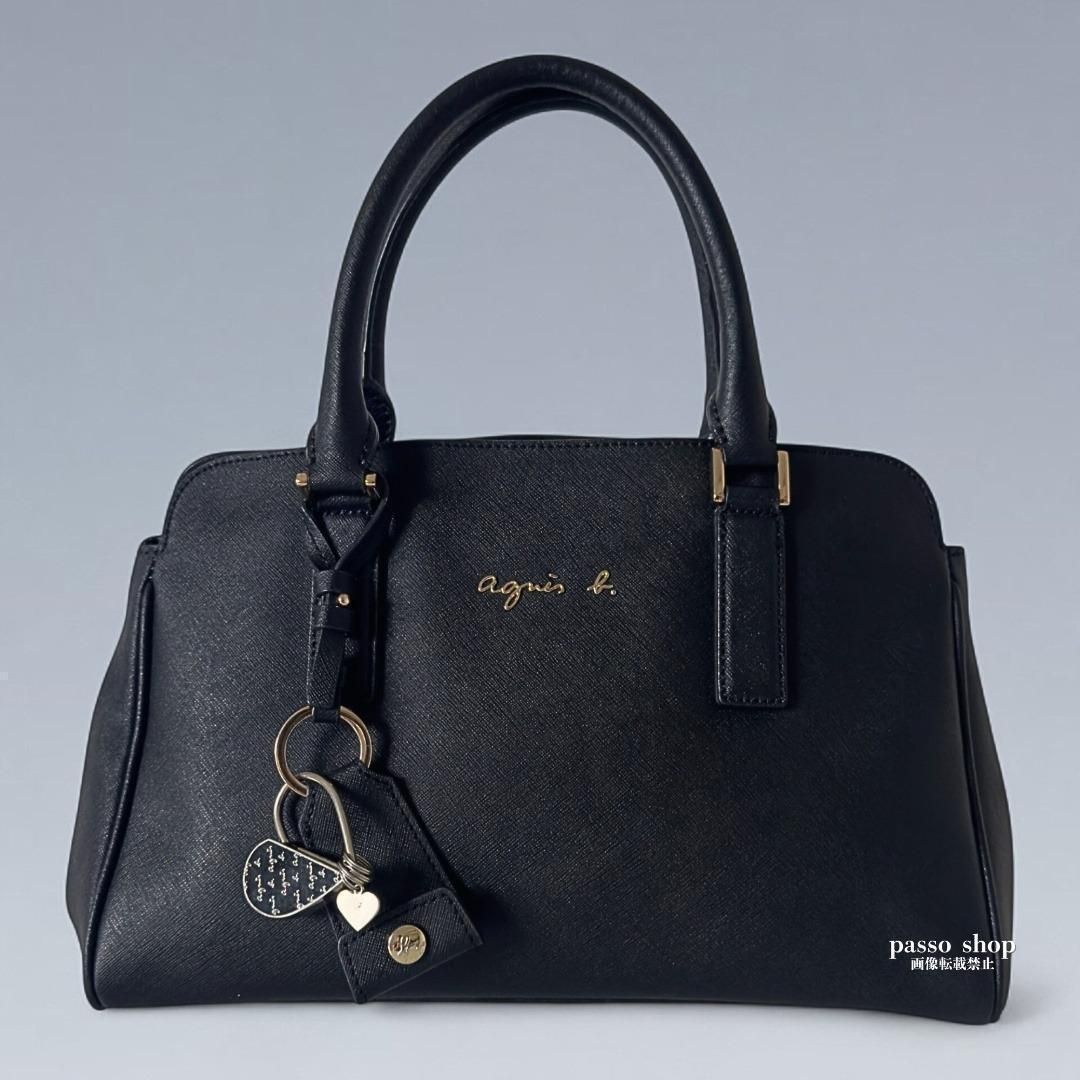 ️ アニエスべー 2way ボストンバッグ ハンドバッグ ハートチャーム付