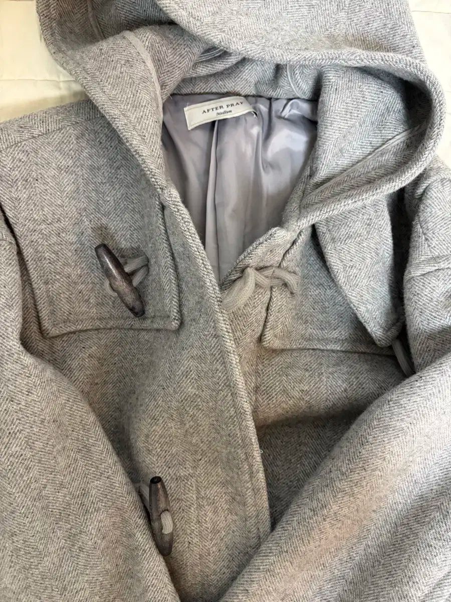 AFTER PRAY アフタープレイ セイガン ダッフルコート スモーク グレー Mサイズ