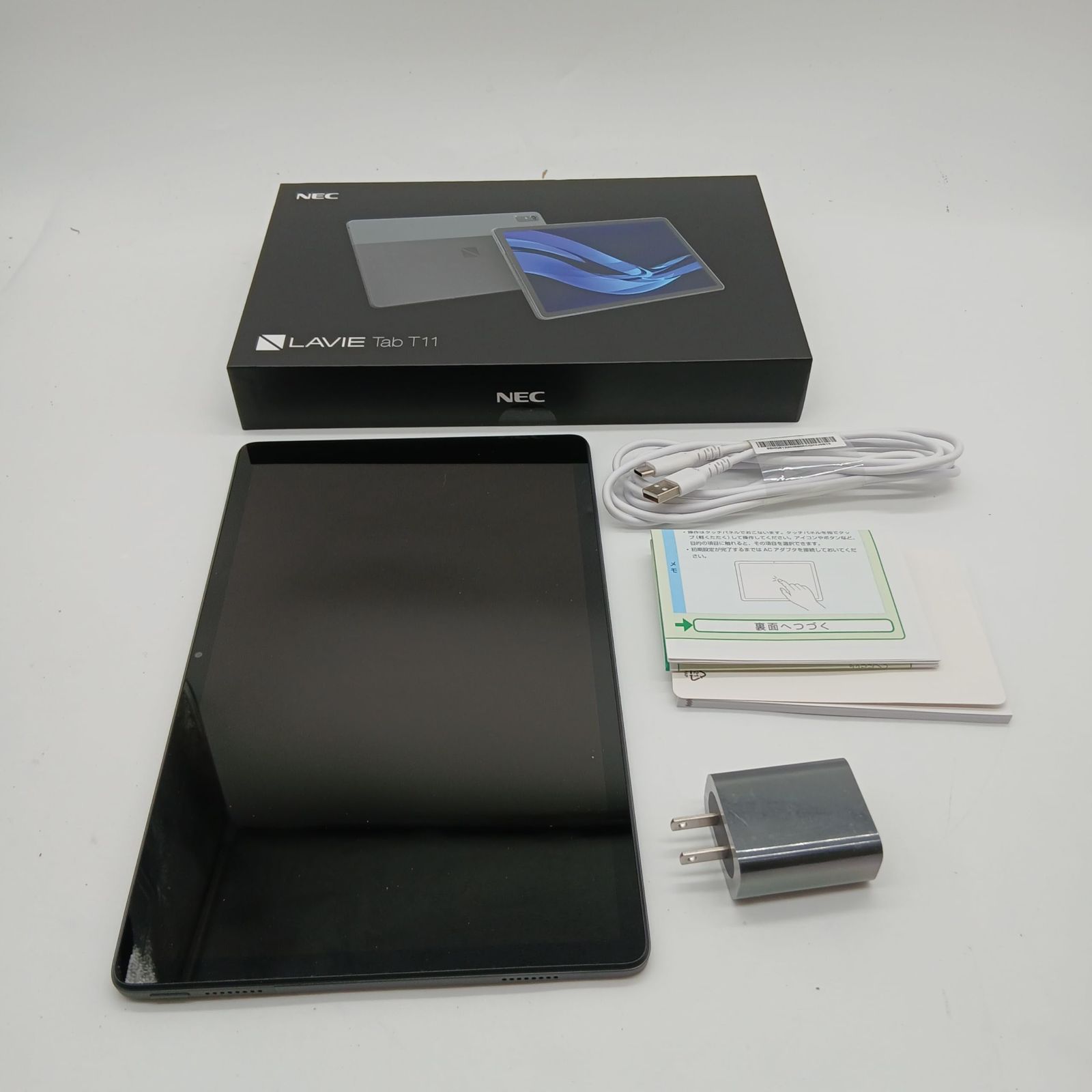 No.4199 タブレット 11.5インチ NEC LAVIE Tab T11 MediaTek Helio G99 Android TM 12 6GBメモリ 11.5型ワイドLED 広視野角液晶 YS-T1175FAS ストームグレー