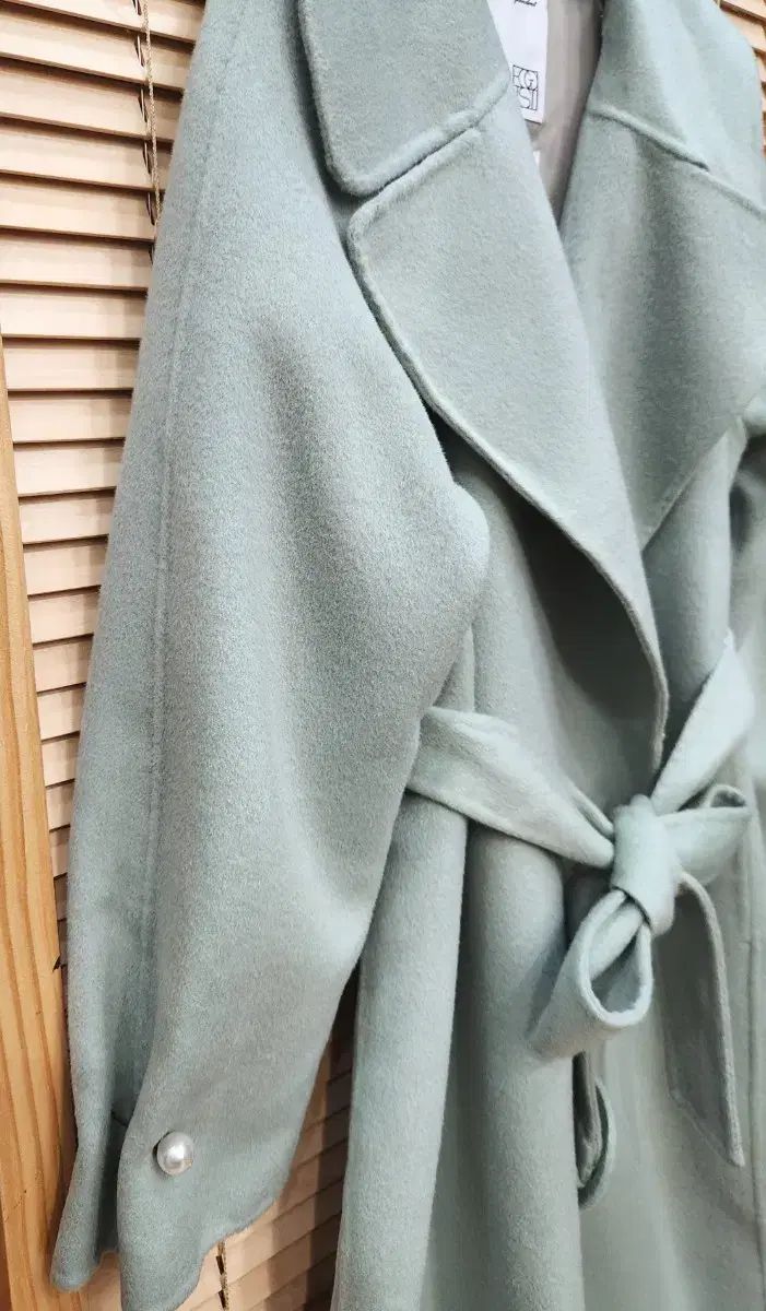 エゴイスト パール袖 ミント ハンドメイド コート