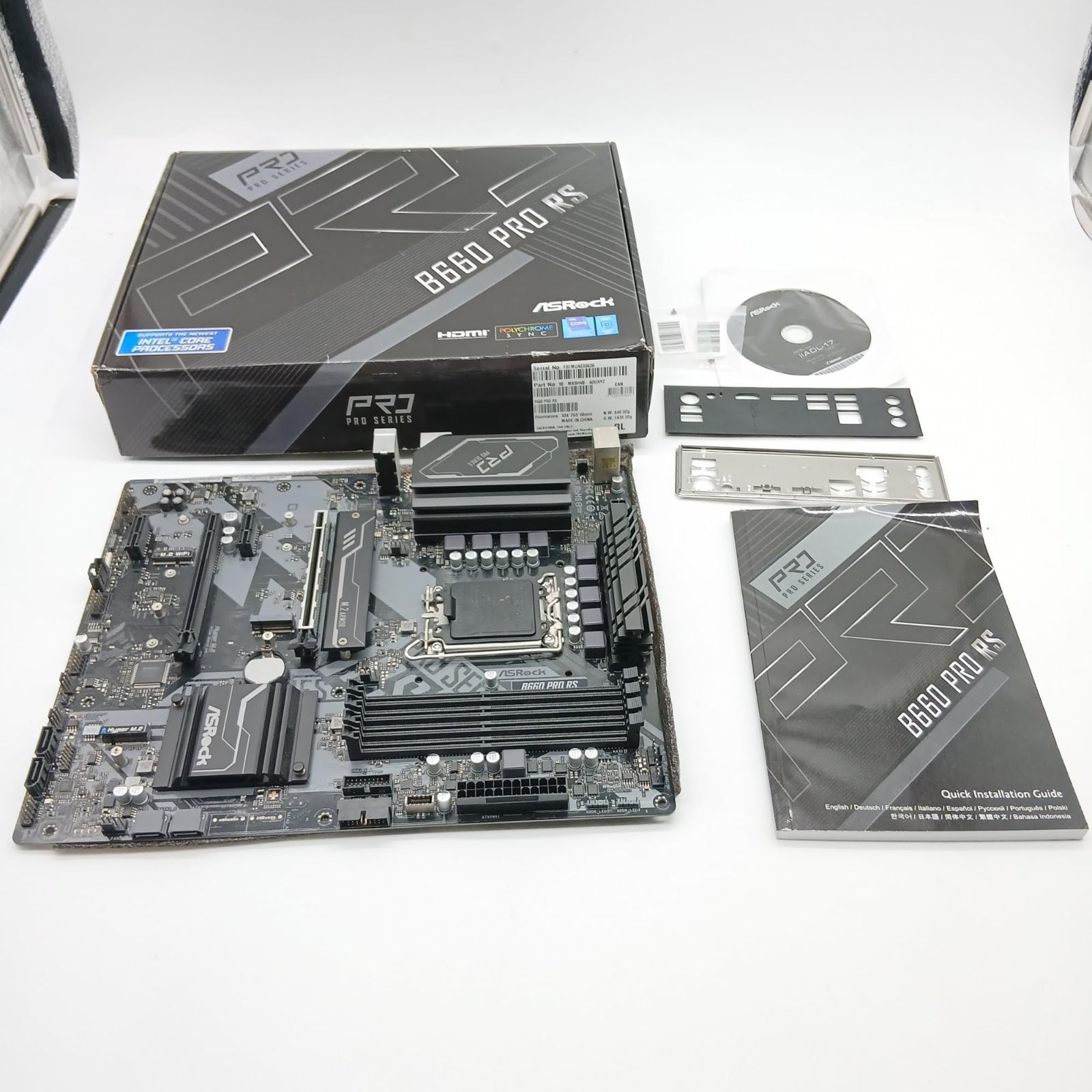 No.4204 ASRock マザーボード B660 Pro RS Intel B660 シリーズ 第12世代 CPU LGA1700 対応 B660M ATX マザーボード