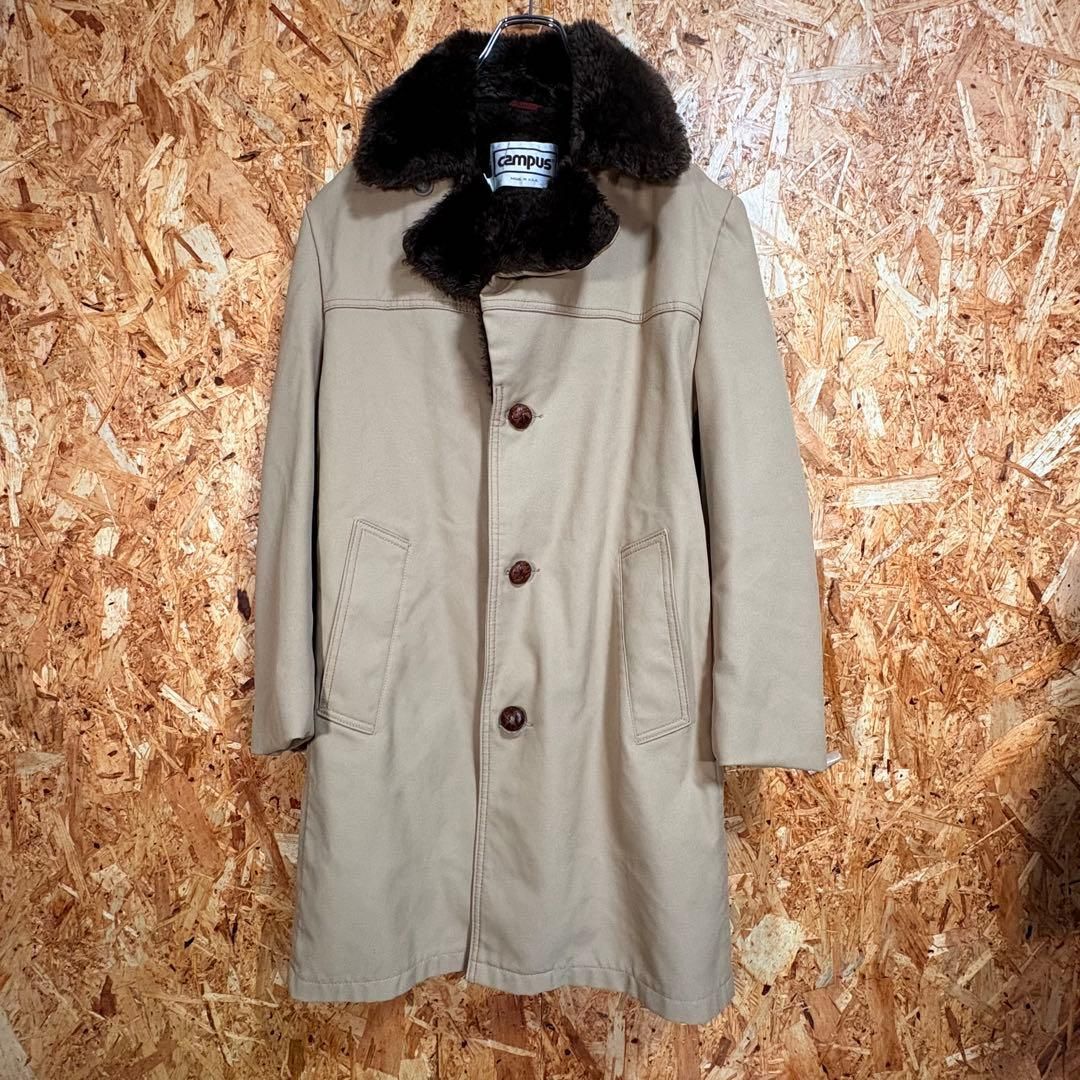 70s キャンパス ボア ギャングマフィアコートヴィンテージ４０サイズXL