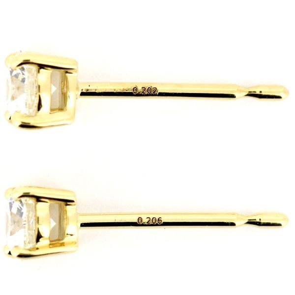 ダイヤモンド 0.202 0.206ct E F-VVS2 VS1-3EX H＆C ピアス K18 FORTGASGNV_COM_BR