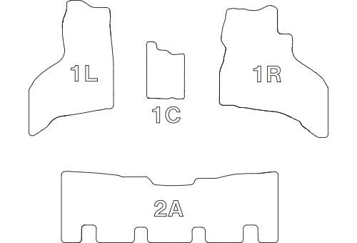 立体タイプ フロアマット 1台分セット ハイゼットカーゴ アトレー サンバーバン ピクシスバン R 4 2025 1 タイプ クラッツィオ Clazzio ブラック ED 6606