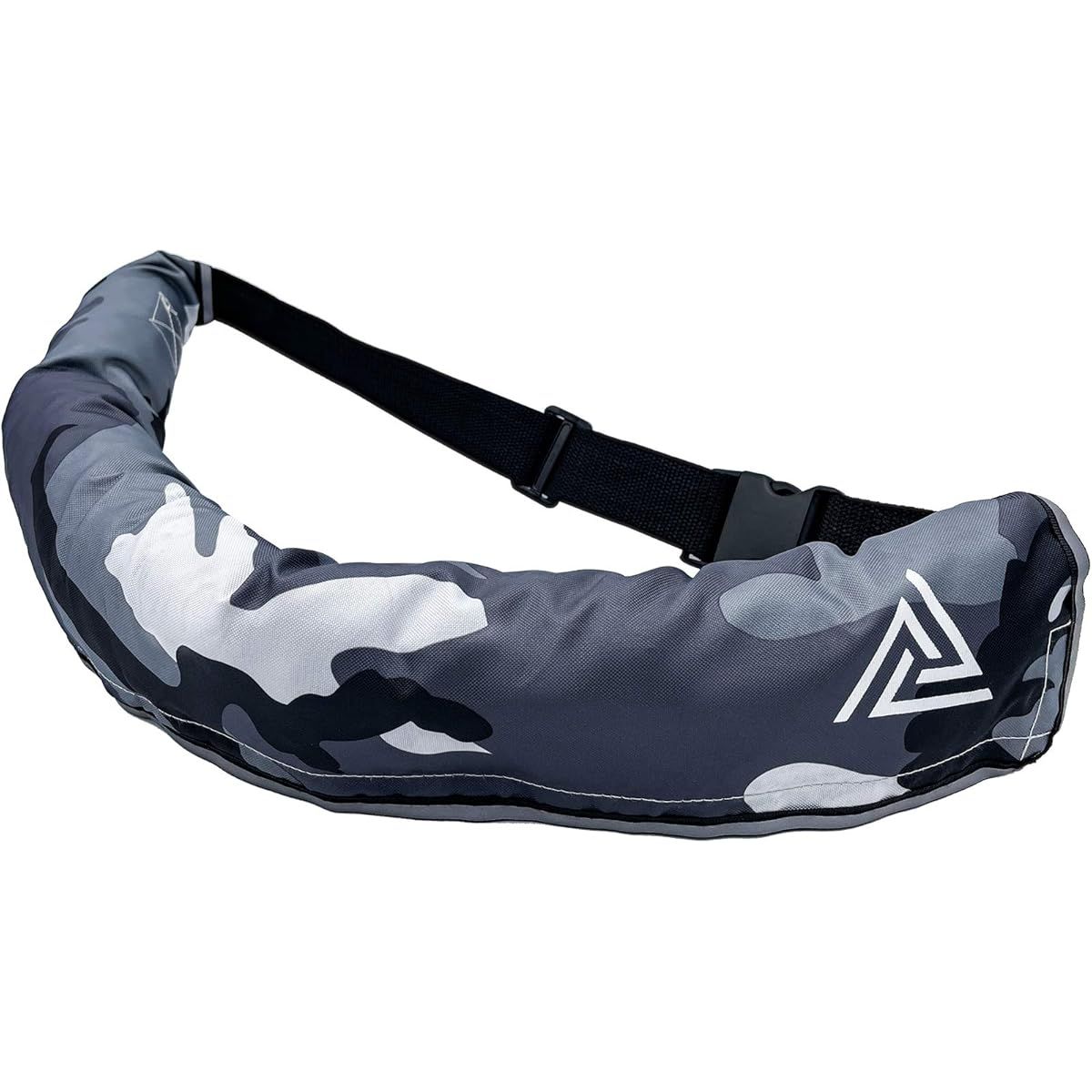 ISO CE規格適合 手動膨張式ライフジャケット SOLAS高反射テープ&ガスシリンダー内蔵 - 大人用 救命胴衣 釣り ボート 水泳 防災に カモフラージュ柄 軽量コンパクト