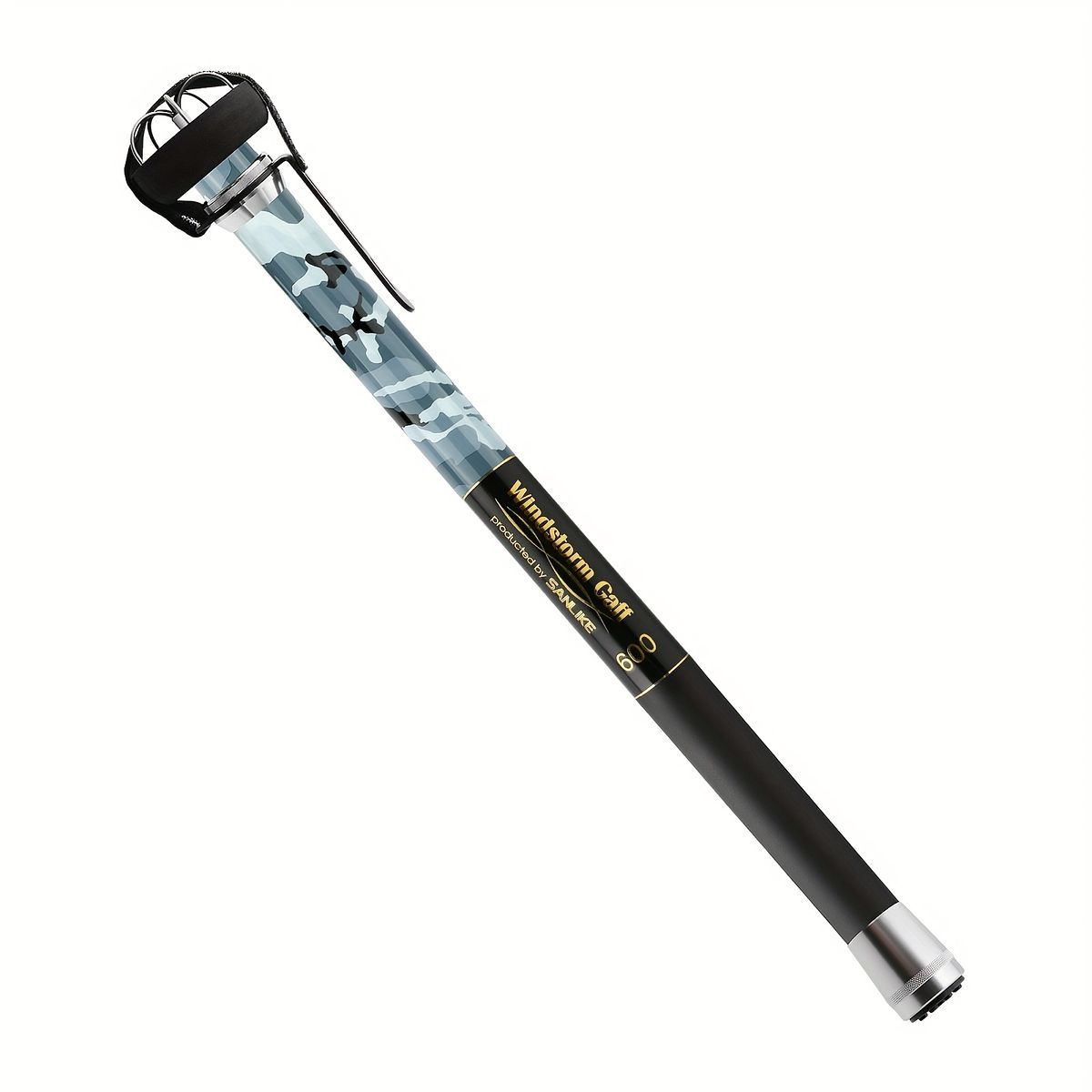  高強度ステンレス製 伸縮式イカ針 ポール＆クリップフック付き EVAグリップ 海水 淡水対応 釣り用 ランガンに最適 安全キャップ付き 針外し フィッシングツール