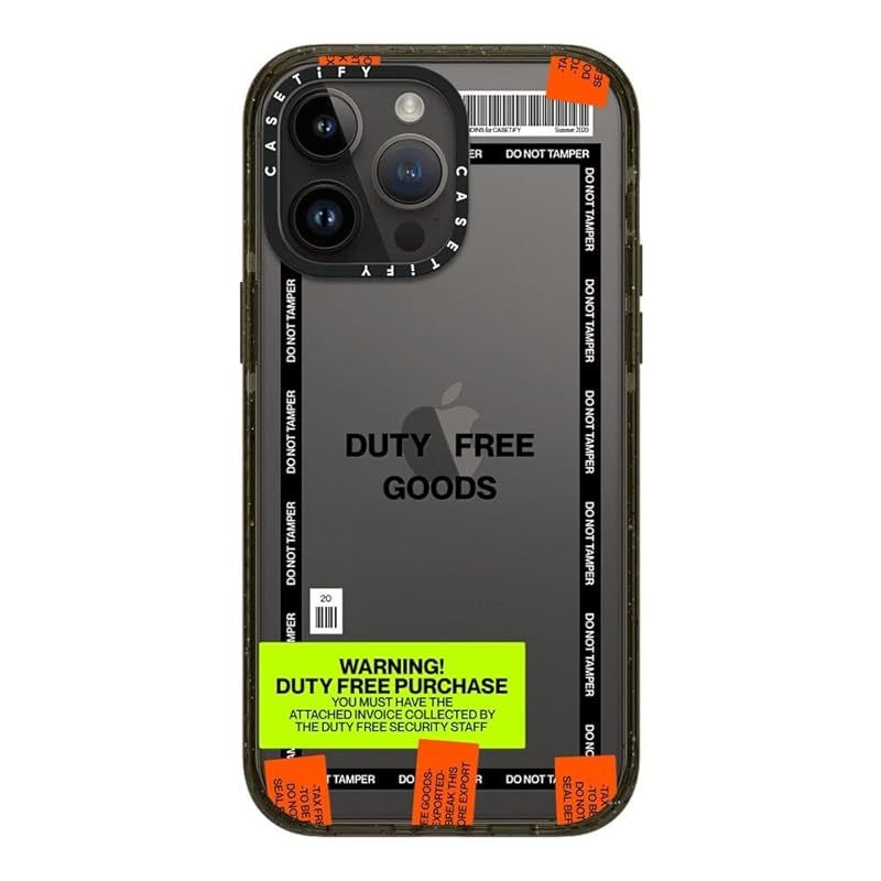 CASETiFY インパクト iPhone 14 Pro Max ケース MIL規格準拠 4x MIL-STD-810G 2.5mからの落下試験をクリア - Duty Free - グロッシー ブラック WWW_OPDRERGINERDOGAN_COM