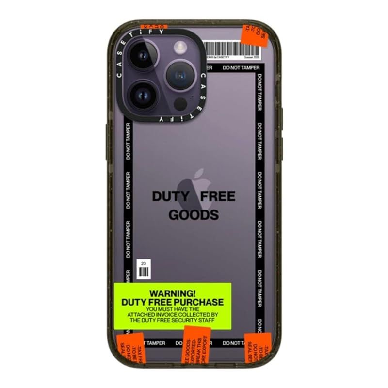 CASETiFY インパクト iPhone 14 Pro Max ケース MIL規格準拠 4 x MIL STD 810 G 2 5 mからの落下試験をクリア Duty Free グロッシー ブラック