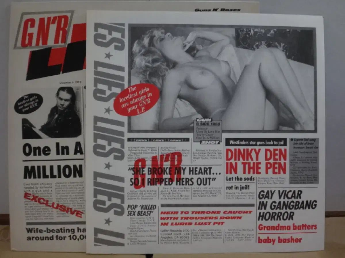日本 LP 記録 Guns N Roses ー 2 家 1988 年 早い