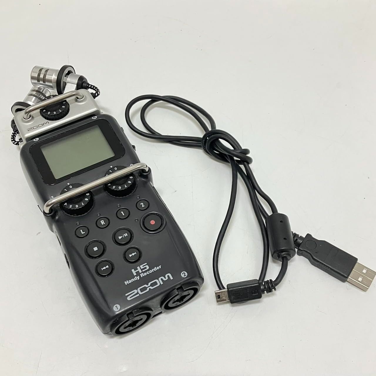 No.4209 ZOOM ズーム H5 ハンディレコーダーリニアPCM ICレコーダー 最大140dB SPLの耐音圧 最大4トラック同時録音対応 ポッドキャスティングビデオ用オーディオ プロのサウンドデザイン ASMR 一眼レフカメラDSLRにマウント